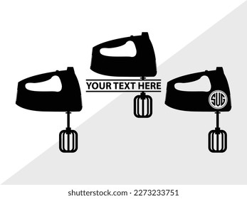 Blender SVG Monogram Vector Illustration Silhouette