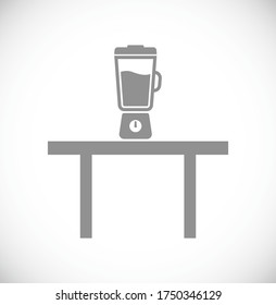 blender at table icon concept