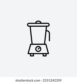 Blender thin liner icon isolated.