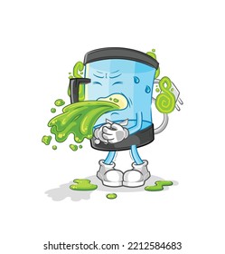la licuadora lanza caricatura. vector de mascota de dibujos animados