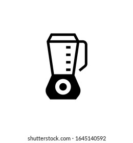 Blender vector icon in black flat shape design isolated on white background