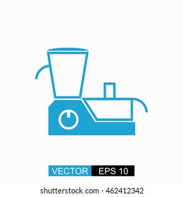 Blender vector icon vector. Isolated blue icon on white background.