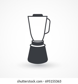 Blender vector icon. Kitchen juice mixer. Fruit juice blender sign. Logo graphic design concept. Logotype, icon, template in web and print