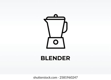Blender Vector, Icon Or Logo Sign Isolated Symbol Illustration