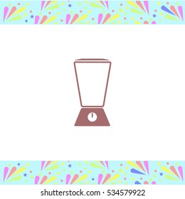 Blender vector icon on white background. Isolated illustration. Business picture.