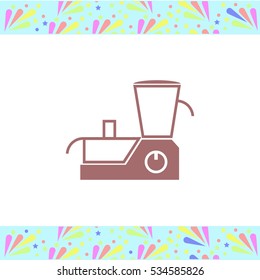 Blender vector icon vector icon on white background. Isolated illustration. Business picture.
