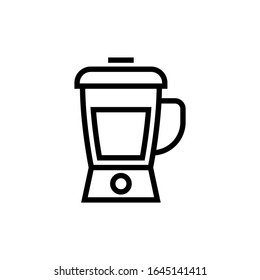 Blender vector icon in outline, linear style isolated on white background