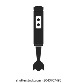Icono de vector de Blender.Icono de vector negro aislado en el mezclador de fondo blanco.