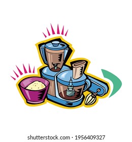 blender vector illustration isolated on a white background in EPS10
