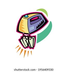 blender vector illustration isolated on a white background in EPS10