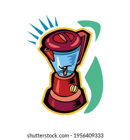 ilustración vectorial de mezclador aislada en fondo blanco en EPS10