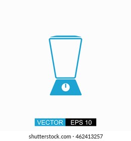 Blender vector. Isolated blue icon on white background.