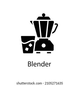 Blender vector Solid icon for web isolated on white background EPS 10 file