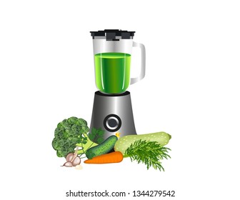 Blender with vegetables