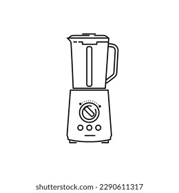 Blenders and mixers in the linear style icon.