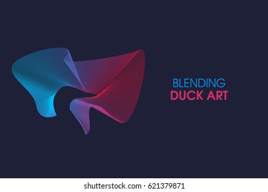 Blending Duck Art Vector Design