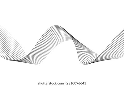 Mezclando el fondo de la onda de línea de semitono. diseño de fondo gris negro de forma ondulada. 