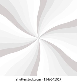Blending shade of gray and white color in twisted shape background. Vector illustration.