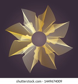 Blending vector art of star waves