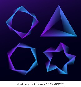 Blending wave lines with modern gradient lines.