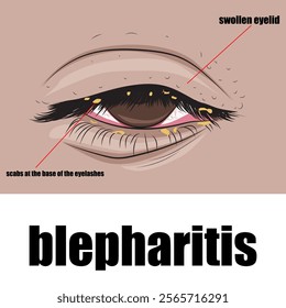 Blepharitis is a common eye condition that causes the eyelids to become red, swollen, irritated, and itchy.