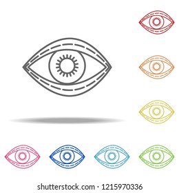blepharoplasty icon. Elements of plastic syrgery in multi color style icons. Simple icon for websites, web design, mobile app, info graphics