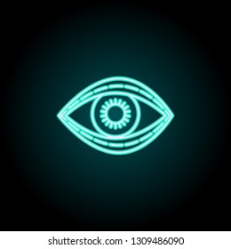 blepharoplasty icon. Elements of plastic syrgery in neon style icons. Simple icon for websites, web design, mobile app, info graphics