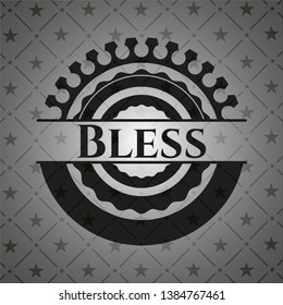 Bless dark emblem. Retro. Vector Illustration. Detailed.