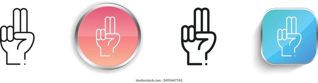 bless icon. Thin Linear, Regular and Button Style Design Isolated On White Background
