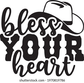 bless your heart logo inspirational positive quotes, motivational, typography, lettering design