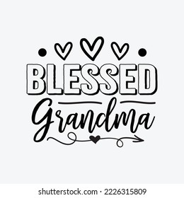 Blessed Grandma funny t-shirt design