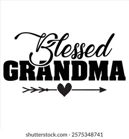 BLESSED GRANDMA  Super Grandma  T-Shirt Design