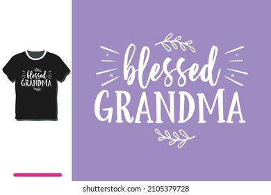 Diseño de camisetas de la abuela bendita