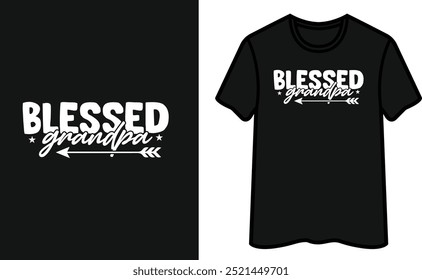 Blessed Grandpa T Shirt Design