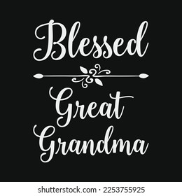 Blessed Great Grandma Flower Arrow funny t-shirt design