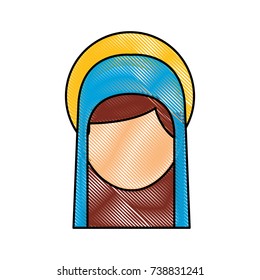 blessed holy virgin mary christmas celebration icon