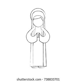 blessed holy virgin mary christmas celebration icon