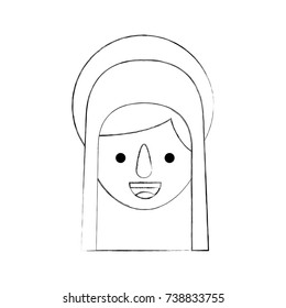 blessed holy virgin mary christmas celebration icon