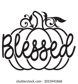 blessed logo inspirational positive quotes, motivational, typography, lettering design