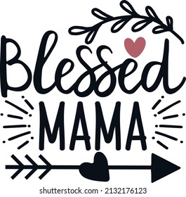 Blessed mama Pregnancy Svg design