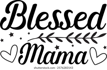 Blessed mama t shirt design,