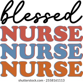 Blessed Nurse T shirt Design Lover