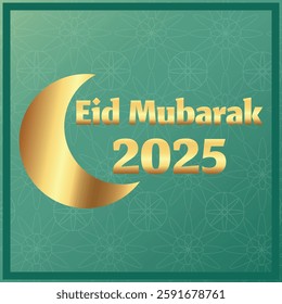 Blessed Ramadan, Eid al-Adha, Islamic holiday, Happy holiday! Muslim holidays, Eid al-Adha, obedience, devotion, mercy, emerald, gold and green. Vector illustration