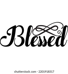 Blessed SVG design and vector file