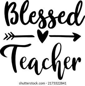 Blessed Teacher svg, One Thankful Teacher, Teacher  Thanksgiving, dxf and png instant download, Thankful, Teacher Quote 