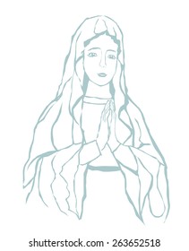 Blessed Virgin Mary portrait 
