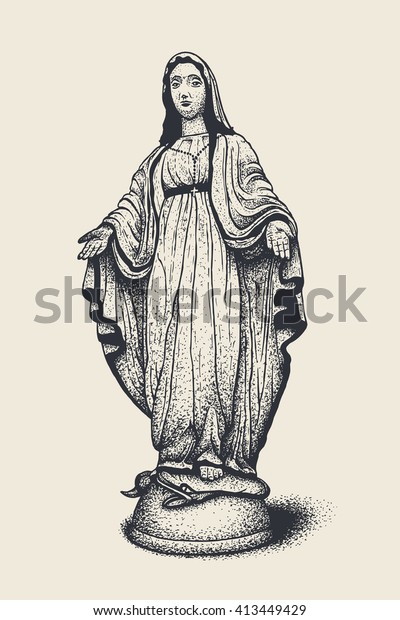 聖母マリア ベクターイラスト のベクター画像素材 ロイヤリティフリー