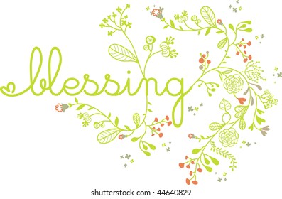 blessing floral character