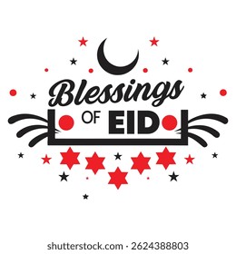 Bênçãos Da Saudação Festiva Islâmica Do Eid