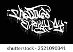 BLESSINGS EVERYDAY graffiti tag style design